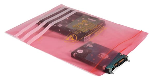 Bolsa grande ESD de PREMCO protegiendo componentes electrónicos